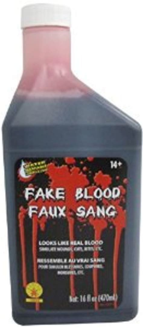 fake blood stain on clothing|washable non staining blood.